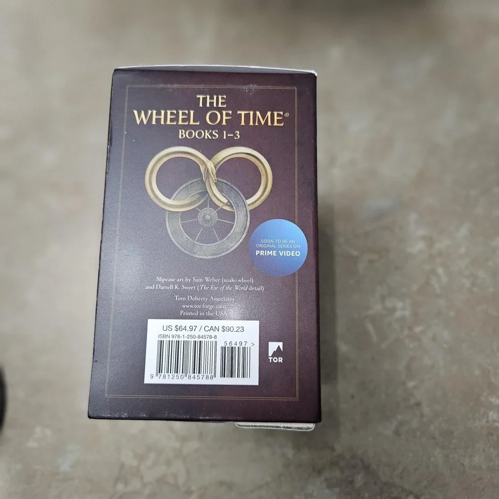 Robert‎ Jordan Wheel of Time Books 1-3 Box Set Fantasy Paperback Tor Slipcase